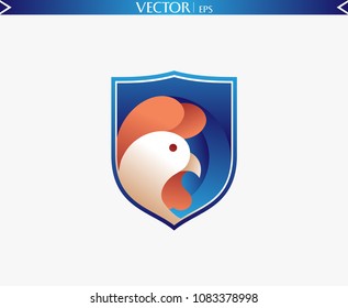 Abstract Rooster Logo