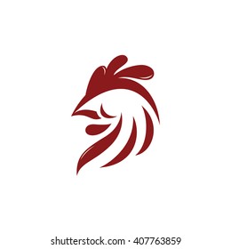 Abstract rooster logo template