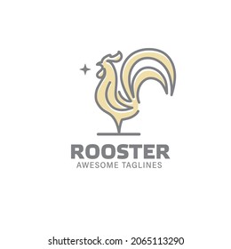 abstract Rooster vector logo concept