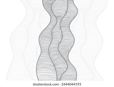 abstract root line wave pattern background design