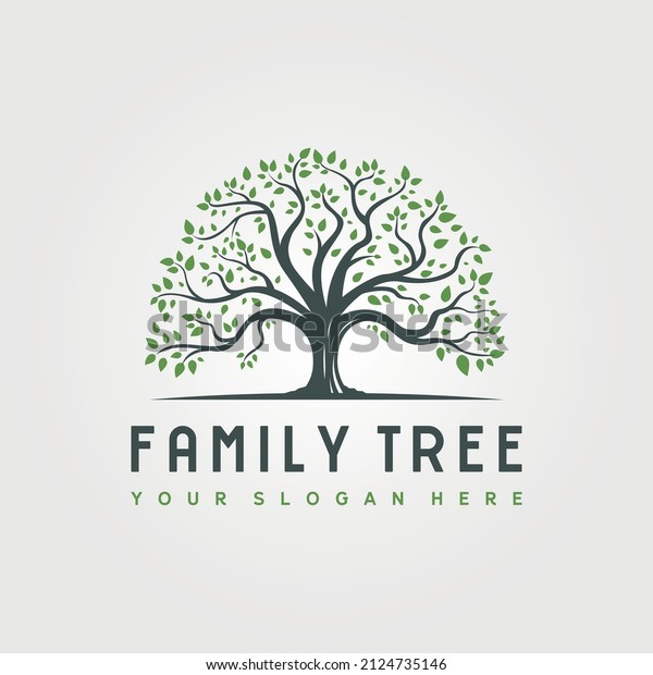 abstract root tree logo vector illustration\
design, family tree logo\
design