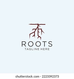  abstract root  vector logo design template