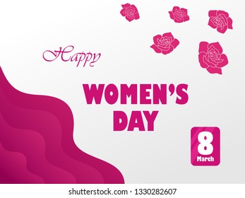 abstract rose background for celebrates the international women's day