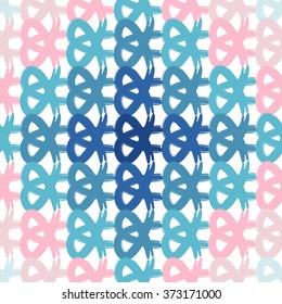 Abstract  rose blue gradient  seamless net. Geometric pattern