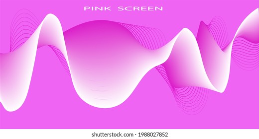Abstract rose color vector gradient mesh screen