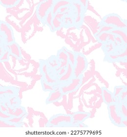 Resumen de diseño de patrón sin costuras de Rose Floral para textiles de moda, gráficos, fondos y artesanías