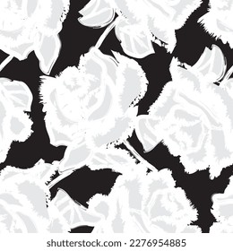 Abstract Rose Floral seamless pattern design for fashion textiles, graphics, backgrounds and crafts