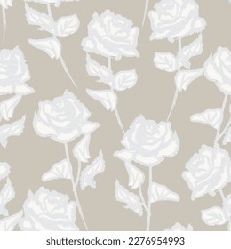 Abstract Rose Floral seamless pattern design for fashion textiles, graphics, backgrounds and crafts