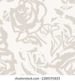 Abstraktes Rose Floral nahtloses Muster für Modetextilien, Grafiken, Hintergründe und Handwerk