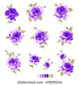 Abstract rose flower,
