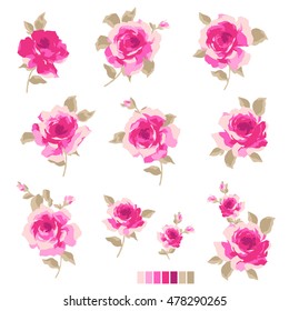 Abstract rose flower,