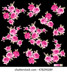Abstract rose flower,