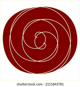 abstract rose flower icon design
