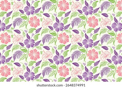 padrão de flor de rosa abstrato em estilo de repetição sem costura com trabalho de linha elegante para embalagem e têxteis domésticos

