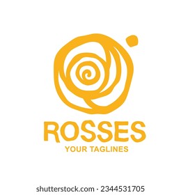 abstract rose flower vector illustration