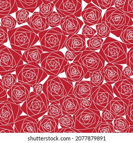 Abstract rose flowers - seamless vector repeat pattern
Colors are interchangeable, use it for wrappings, fabric, packaging and other print and design projects