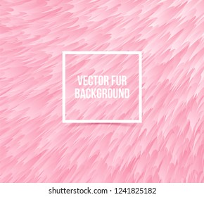 Abstract rose furry background, imitation synthetic fur. Vector texture