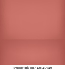 Abstract rose gold background. Empty room with spotlight effect. Vector EPS10 Graphic art design.