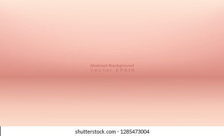 Abstract rose gold background. Empty room with spotlight effect. Vector EPS10 Graphic art design.