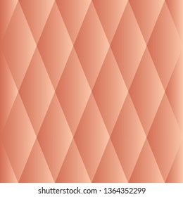 Abstract rose gold color diamond shapes background, vector illustration