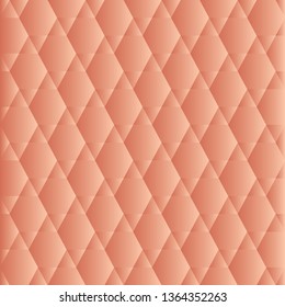 Abstract rose gold color triangle and hexagon on background, vector illustration