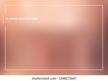 Abstract rose gold gradient blurred background. luxury style.  You can use for template brochure, bwnner web, poster, leaflet, flyer, presentation, etc. Vector illustration