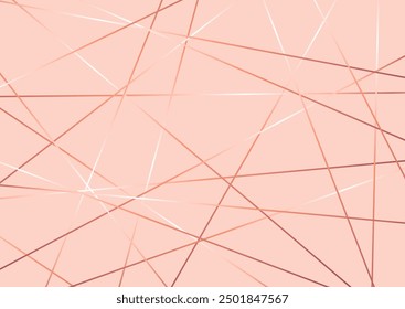 Abstract rose gold low poly design background
