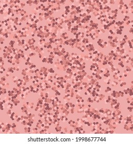 Abstract rose gold texture Vector illustration in flat design Seamless pattern with shiny confetti on pink backdrop