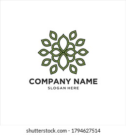 abstract rose logo and logo for beauty, cosmetics, yoga and spa. logo and design