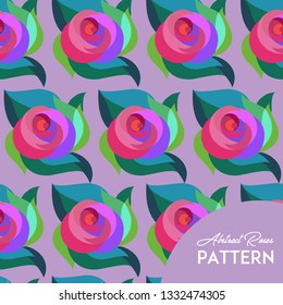 Abstract Rose Pattern for print or paper