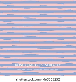 Abstract rose quartz and serenity striped background. Vector design