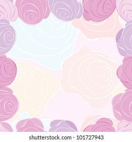 Abstract rose seamless pattern background