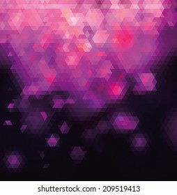Abstract rose triangles vector background