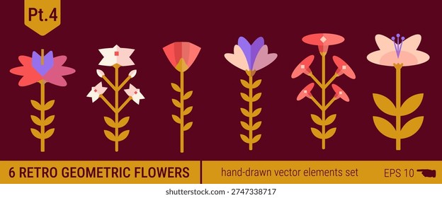 Abstract rosette flower emblem with geometric petals and flat color, blending medieval ornament vibes with simple modern logo design.