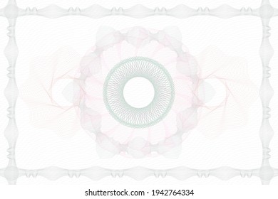 Abstract rosette or guilloche background. Line art Vector Illustration.