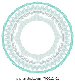 Abstract rosette isolated on white background.