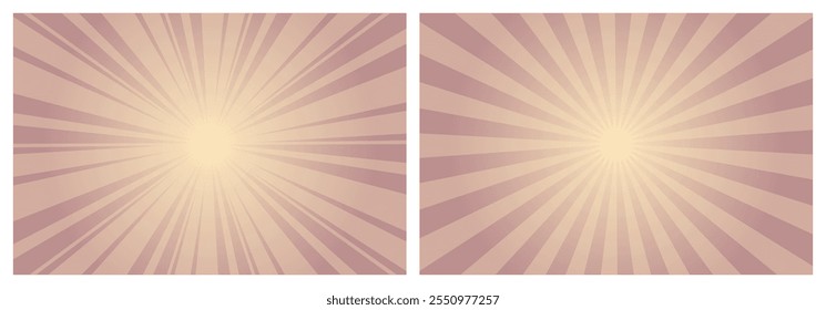 Resumo Rosado Brown Sunburst Background. Fundo de Sunburst editável, Sunburst, Sunbeam