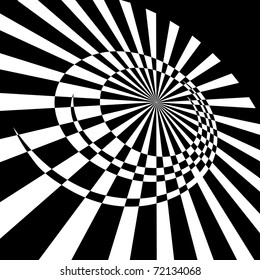 Resumen del movimiento rotatorio. Ilustración vectorial.