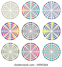 abstract rotate circles - vector