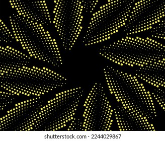 Abstrakt rotierte schwarz-weiße Linien.vortex Form. Geometrische Kunst. Design-Element. Digitales Bild mit einer psychedelischen Streifen.Design-Element für Drucke, Web, Vorlage