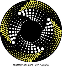  Resumen rotado líneas negras y blancas.vortex forma. Arte geométrico. Elemento de diseño. Imagen digital con rayas psicodélicas.Elemento de diseño para impresiones, web, plantilla