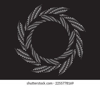 Abstract rotated black and white lines.vortex form. Geometric art. Design element. Digital image with a psychedelic stripes.Design element for prints, web, template