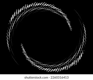Abstract rotated black and white lines.vortex form. Geometric art. Design element. Digital image with a psychedelic stripes.Design element for prints, web, template