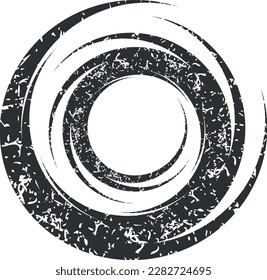 Abstract rotated black and white lines.vortex form. Geometric art. Design element. Digital image with a psychedelic stripes.Design element for prints, web, template