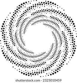 Abstract rotated black and white lines.vortex form. Geometric art. Design element. Digital image with a psychedelic stripes.Design element for prints, web, template