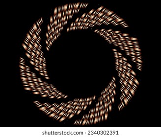 Abstract rotated black and white lines.vortex form. Geometric art. Design element. Digital image with a psychedelic stripes.Design element for prints, web, template
