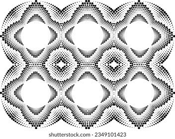 Abstract rotated black and white lines.vortex form. Geometric art. Design element. Digital image with a psychedelic stripes.Design element for prints, web, template