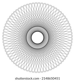 Abstract rotated shape, pattern, black and white