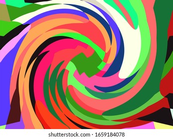 Abstract rotating backgrounds, full color line illustrations, for smartphones, websites and more.