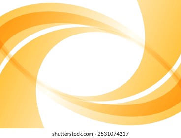 Fundo de curva laranja rotativa abstrato, ilustração vetorial